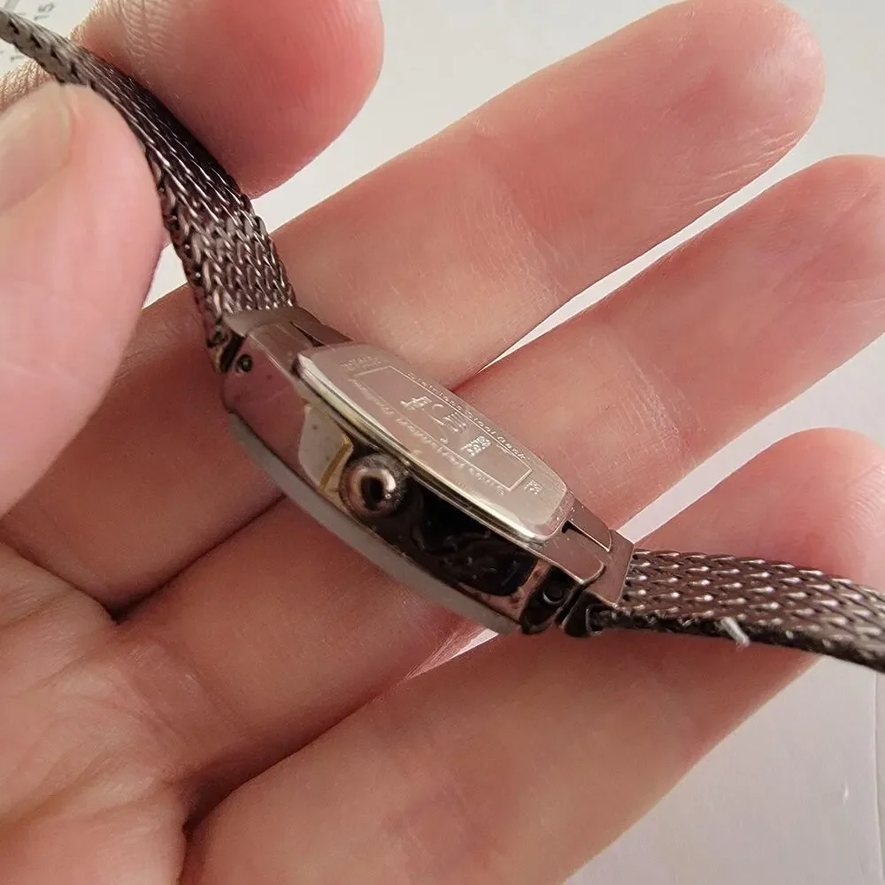 Armitron Womens Watch Brown Dial 25mm Brown Case Mesh Bracelet Quartz Diamond